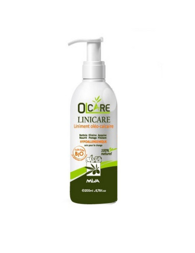 Linicare liniment oléo-calcaire bébé à l’huile d’olive 200ml - Olcare