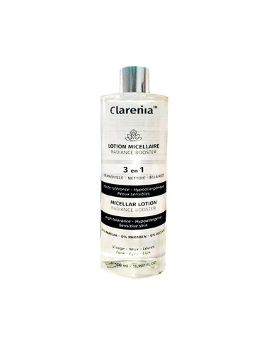 Lotion Micellaire Radiance Booster 3 en 1 500ml Clarenia