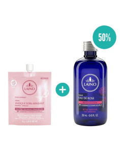 Masque Soin Apaisant + Laino Eau de rose 250ml LAINO