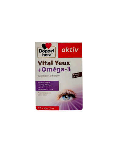 Vital yeux+Oméga3 Aktiv 30 gélules