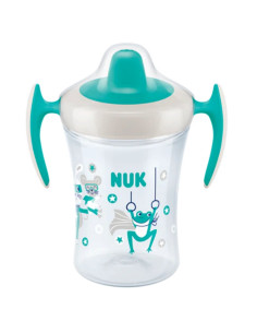 Trainer Cup 230ml Blanc/Vert d'eau 6m+ NUK